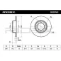 Disque de frein pour LAND ROVER- FTC2805, LR018026, SDB000330 SDB100980