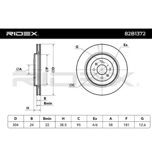 Disque de frein pour MG, ROVER- GBD90850, SDB000230 SDB000231