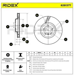 Disque de frein pour BMW- 34116785675 6785675