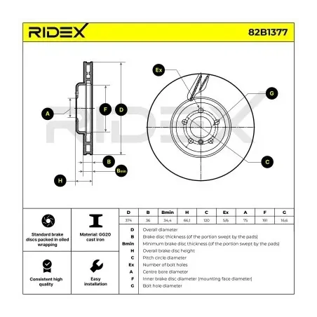 Disque de frein pour BMW- 34116785675 6785675