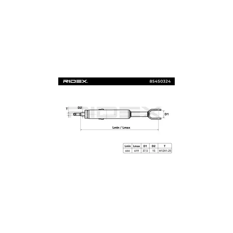 Amortisseur pour VAG- 3R0413031, 3R0413031A, 8E0413031AK, 8E0413031AL, 8E0413031AM, 8E0413031AN