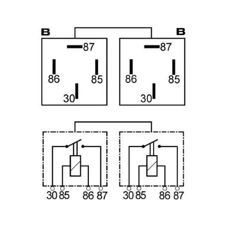 Relé duplo de 12 volts