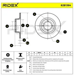 Disque de frein pour SKODA- 113430210