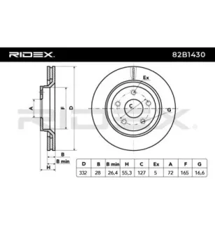 Disque de frein pour JEEP- 68040177AA