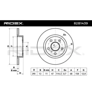 Disque de frein pour NISSAN RENAULT- 432068231R