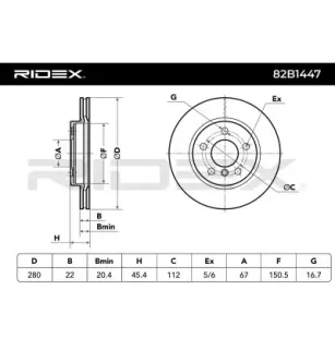 Disque de frein pour BMW, MINI- 34116799347 34116866295