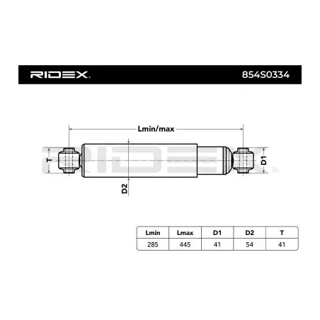 Amortisseur pour CHRYSLER- 4743129, 4743222AA, 4743686 4743686AB