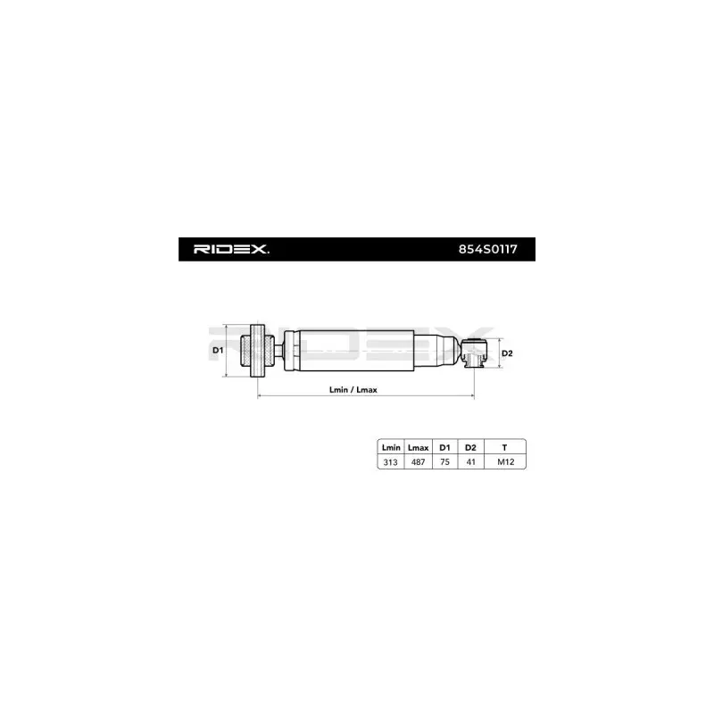 Amortisseur pour MINI, OPEL, RENAULT, VAUXHALL- 344800 22830769