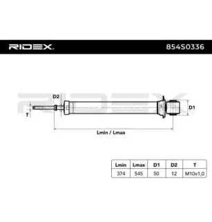 Amortisseur pour AUDI, VAG, VW- 8A5513029F, 8A5513029P 8A5513029N