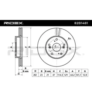 Disque de frein pour HONDA- 45251SDCA00, 45251TA0A00, 45251TA0A01 45251TA0A02