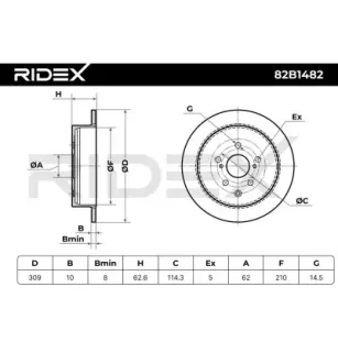 Disque de frein pour LEXUS TOYOTA- 424310E020