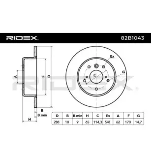Disque de frein pour TOYOTA- 4243106030, 4243133030, 4243133050, 4243148030