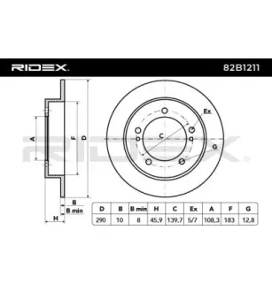 Disque de frein pour SUZUKI- 5521160A01, 5521176J00, 5521176J01, 5521176J02, 9998560A00