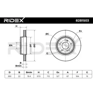 Disque de frein pour MERCEDES-BENZ- 1294230312, 129423031264, A1294230312 A129423031264