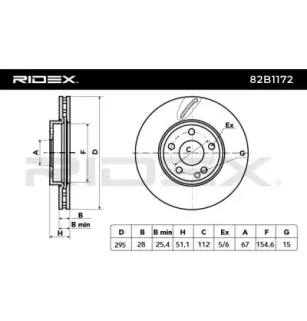 Disque de frein pour MERCEDES-BENZ- 2464212412, A2464212412