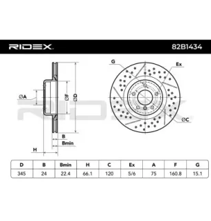 Disque de frein pour BMW- 34206797598 6797598