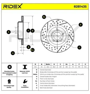 Disque de frein pour BMW- 34206797600