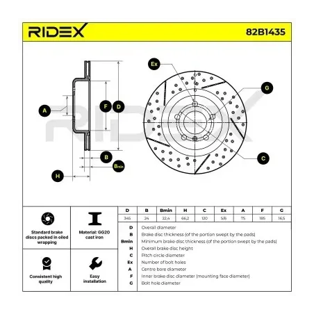 Disque de frein pour BMW- 34206797600