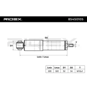 Amortisseur pour VAG, VW- 701513031F, 701513031G, 701513031L, 701513031M, 701513031N, 701513031P, 701513031R 7D0513025