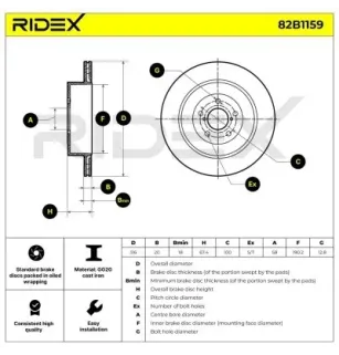 Disque de frein pour SUBARU- 26700FE000