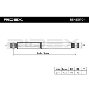 Amortisseur pour VAG, VW- 7E0513029C, 7E0513029D, 7E0513029E, 7E5513029, 7E5513029A, 7E5513029C