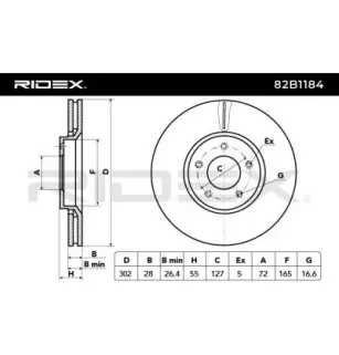 Disque de frein pour JEEP- 52060137AB, K52060137AB