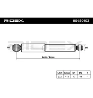 Amortisseur pour BUICK, DAEWOO, OPEL, VAUXHALL- 90140353, 90094803, 90141851, 90094801, 90193744