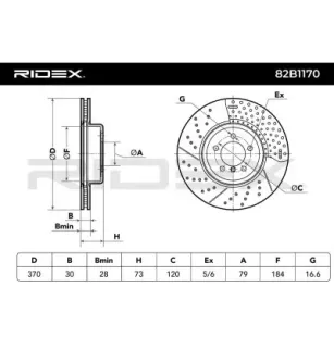 Disque de frein pour BMW- 34106797603
