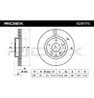 Disque de frein pour MAZDA- B45G33251A, BJT233251A BKC533251