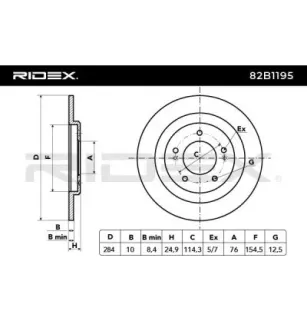 Disque de frein pour HYUNDAI- 584113Z100
