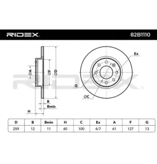 Disque de frein pour VOLVO- 3410294, 34102947, 3459661, 34596619