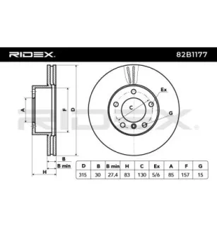 Disque de frein pour MERCEDES-BENZ- 4634210012, 4634210112, 4634210312, A4634210012, A4634210112, A4634210312