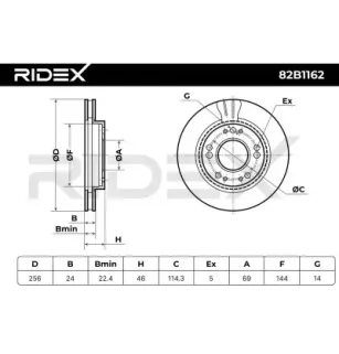 Disque de frein pour EAGLE, MITSUBISHI, PLYMOUTH- MB950849