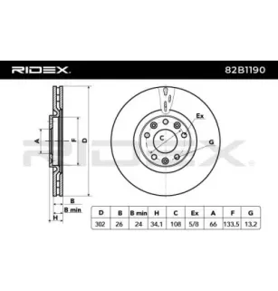 Disque de frein pour PEUGEOT- 4249F8, 4249J3