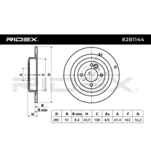 Disque de frein pour MINI- 34216784389