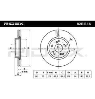 Disque de frein pour HONDA- 45251T2MT00, 45251T2MT01, 45251TGNE00, 45251TV2E00, 45251TV2E01, 45251TV2E02