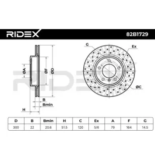 Disque de frein pour BMW- 34111164539, 34116757526, 34116766224, 34116794302, 34116855152 34116864058