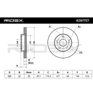 Disque de frein pour NISSAN- 402062L903, 40206880