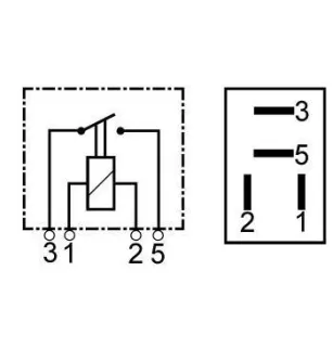Micro relais 12 V 25 A