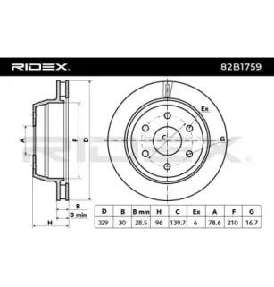 Disque de frein pour CHEVROLET- 15065077, 15712802, 15727134 25757802