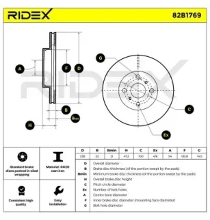 Disque de frein pour TOYOTA- 4351217010