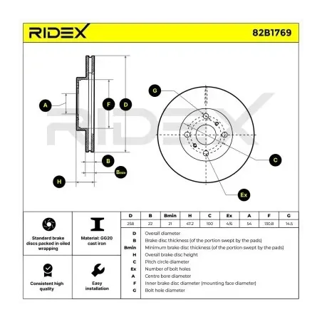 Disque de frein pour TOYOTA- 4351217010