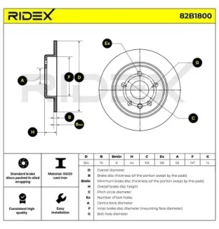 Disque de frein pour BUICK (SGM), CHEVROLET, CHEVROLET (SGM), OPEL- 13509119, 13514611 13514612