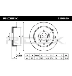 Disque de frein pour HYUNDAI KIA- 58411D7000