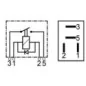 Micro relais 12 V 25 A