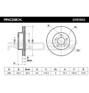 Disque de frein pour FORD USA- 3765157, 3903349, 4028301