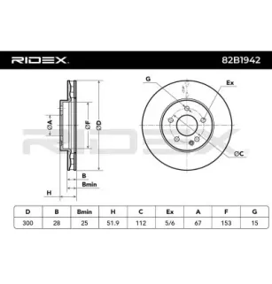 Disque de frein pour MERCEDES-BENZ- 4474210312 A4474210312