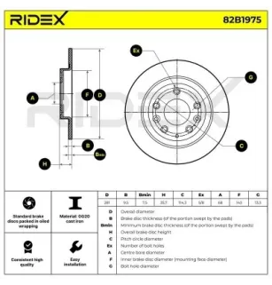 Disque de frein pour MAZDA- D10E26251