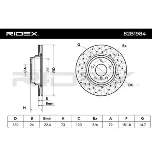 Disque de frein pour BMW- 34116764645 34116854999