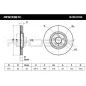 Disque de frein pour AUDI, SEAT, SKODA, VW- 6R0615301B 6R0615301E